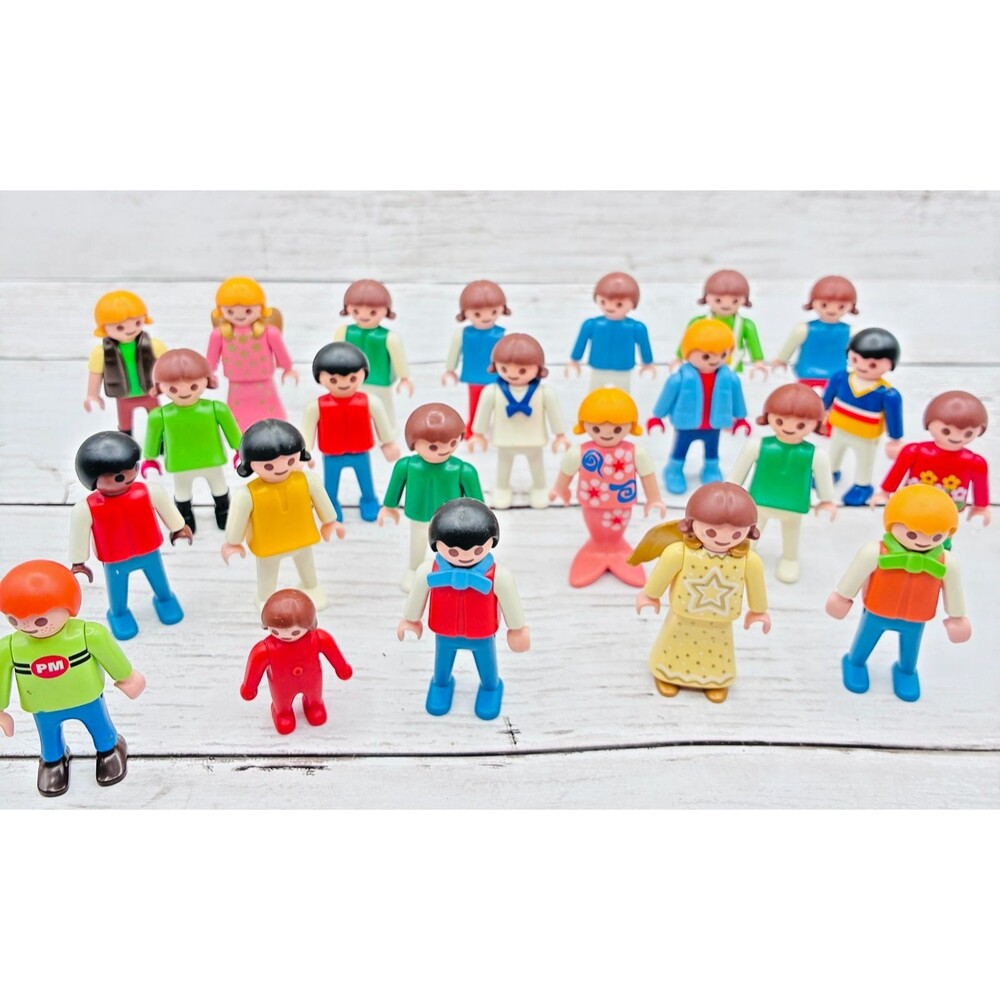 Vintage Playmobil Figure Lot Mid 1970s 1974 Geobra Collectible